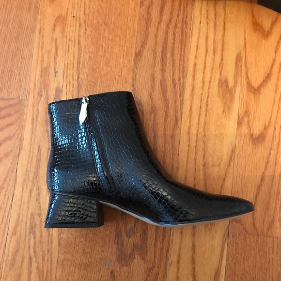 Sam Edelman Circus Black Croc Daysi Boot - Picture 4 of 5